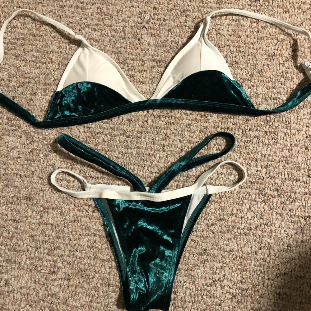 Sunny Co two piece velvet bikini